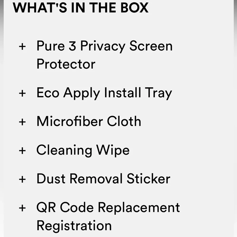 NIB! Pure 3 Privacy Screen Protector for iPhone 14 Pro Replacement